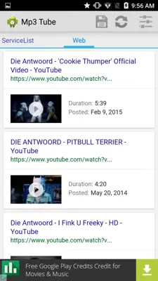 Mp3 Tube android App screenshot 3